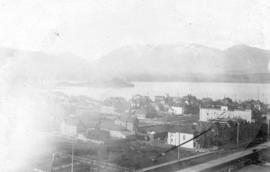 [Looking northwest from the Hotel Vancouver on the corner of Granville Street and Georgia Street]