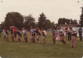 Annual picnic - women's sack race