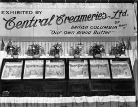 Central Creameries display of butter carvings