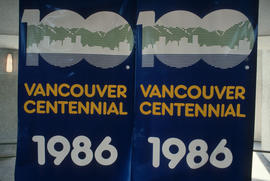 Vancouver Centennial 1986 banners