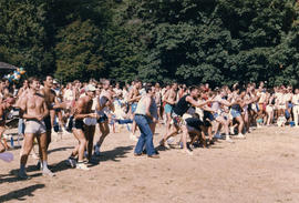 Egg throwing : gay picnic 85 : teddy bears picnic