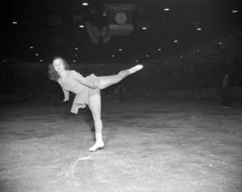 [Figure skater practicing for the Rotary Ice Carnival]