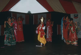 Children performing during the Centennial Commission's Canada Day celebrations
