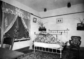 [A bedroom in the residence at West Kootenay Power and Light Co.]