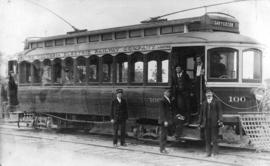 [The British Columbia Electric Railway Company Sapperton street car No. 100]