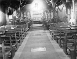 [Interior of St. Paul's Church decorated for Easter]