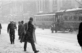 [Hastings Street in a snow storm]