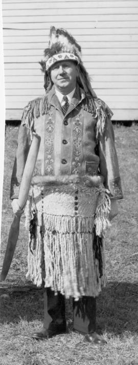 [B.T. Chappell dressed as Chief Iron Horse]