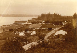 [A waterfront settlement on Ladner Road near New Westminster]