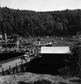 ["Lady Alexandra" docked at Bowen Island]