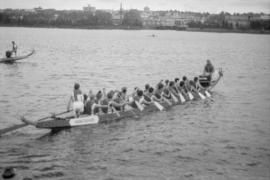 Dragon boat race on False Creek