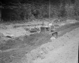 International Harvester Co. - Tractor clearing dirt at North Vancouver