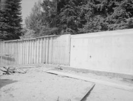 Canadian Forest Products - swimming pool, North Vancouver, showing plywood forms