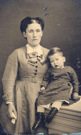 [Mrs. Abington Herbert Ridley and her first child]