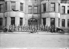 Military 72nd [Regiment band in front of] [Drill Hall, Beatty Street]