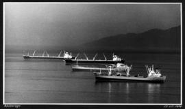 Anchorage [4 large ships anchored in harbour]