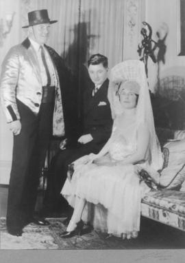 Aldyen and Eric W. Hamber in costume with Eric C.