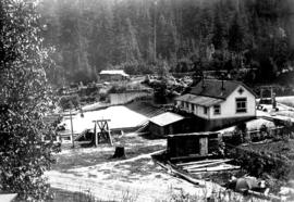 Capilano Dam, Vancouver waterworks, 1907
