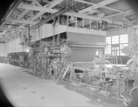 [Machinery at the Westminster Paper Company plant]
