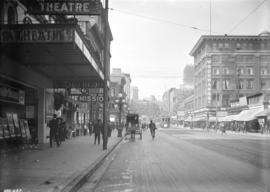 [View of Hastings Street, looking west from Carrall Street]