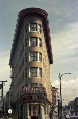 [Front view of Europe Hotel - 43 Powell Street, 1 of 2]