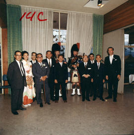 Yokohama Mayor I. Asukata, Vancouver Mayor Tom Campbell, and others at P.N.E. event