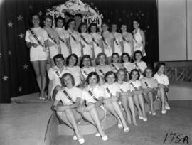 Group photograph of Miss P.N.E. 1955 contestants