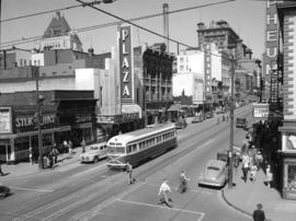 [Looking north on] Granville Street [from] Smithe Street