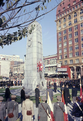 Armistice Cenotaph; Mayor Placing Wreath