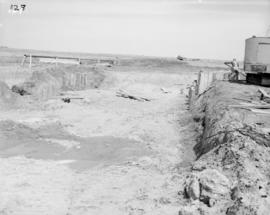 Pumphouse, sumps, looking north