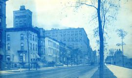 [View of buildings down street]