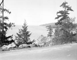 [View of Sherman and Sandy Cove, West Vancouver, looking towards Point Atkinson]