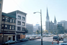[View of the Holy Rosary Cathedral at 646 Richards Street]
