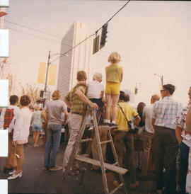 Crowd at 1970 P.N.E. Opening Day Parade
