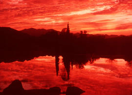 Landscape - general : special effects, Sunsets - E. Sunset, Ayer Lake