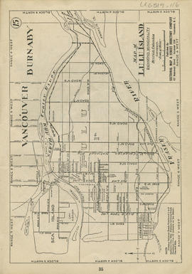 Sectional map and street directory of Vancouver : map of Lulu Island