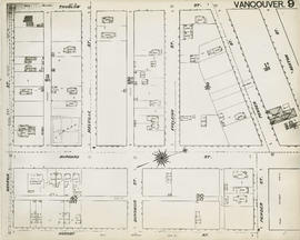 Plan of Vancouver, 1889 [fire map] : [Seaton Street to Thurlow Street to Georgia Street to Hornby...