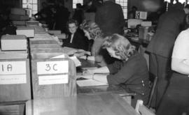 [Women filling out file cards at the R.C.A.F. equipment depot #2]