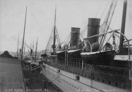 C.P.R. Dock, Vancouver [with an Empress ship docked]