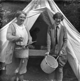 [Cook tent in camp in Garibaldi District]