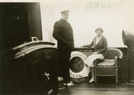 Eric W. and Aldyen Hamber aboard the Vencedor
