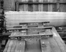 [Three rail joints, showing various types of rail bonds]