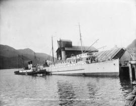 C.P.R. S.S. "Princess May" after wreck on Sentinel Island [U.S.A.] towed to Juneau Sept...