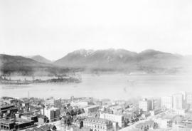 [Northern view from Downtown towards North Vancouver]