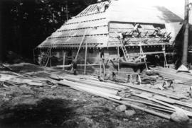 New Clubhouse [under construction at Bowen Island Resort]