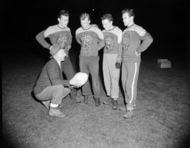 [Group portrait of members of the Vancouver Lions football team]