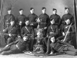 [Group portrait of] 6th D.C.O. Rifles "F" Company Rifle Team