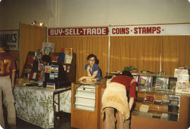 Coins and Stamps trader display booth