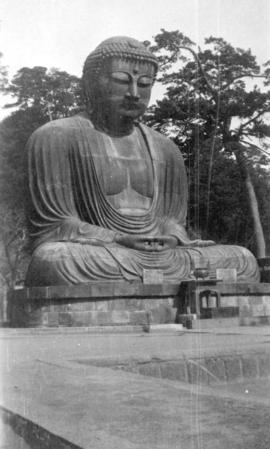 [Large stone buddha sculpture]