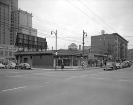 [View of the northeast corner of Robson and Burrard Street]